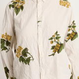 Pas De Calais Summer Botanical Print Blouse - Ivory