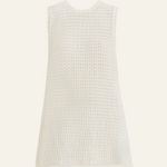 Peony Pointelle Shift Mini Dress - Seashell