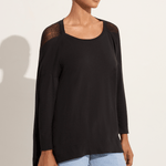 Raquel Allegra 3/4 sleeve cocoon tee