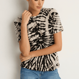 Raquel Allegra Boy Tee - Black Dirty White
