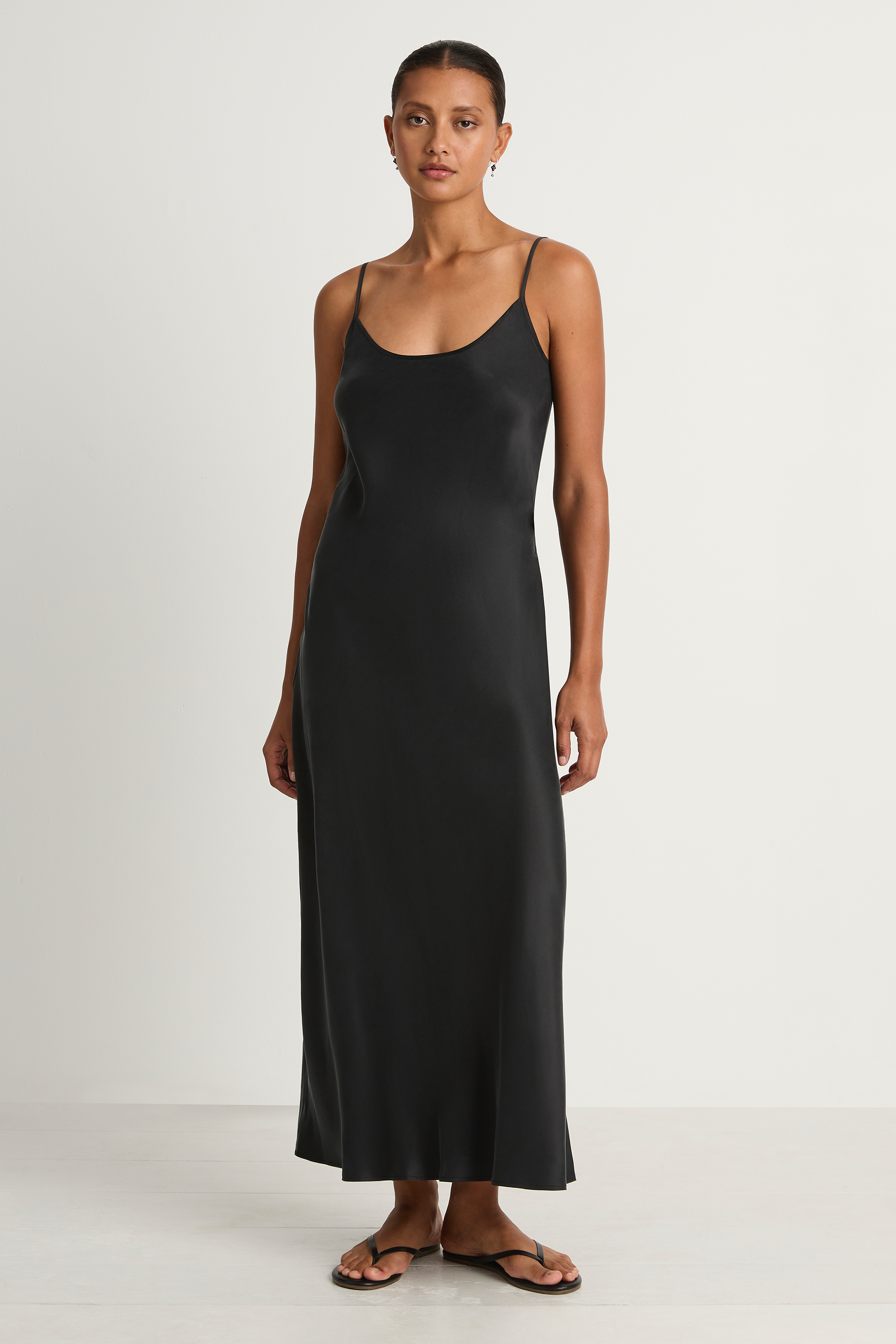 Silk Laundry 1996 Slip Dress - Black