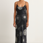 Silk Laundry 1996 Slip Dress - Fibonacci Black