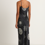 Silk Laundry 1996 Slip Dress - Fibonacci Black