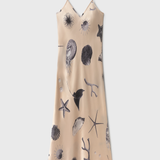 Silk Laundry 90s Slip Dress - Seashells