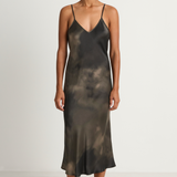 Silk Laundry 90s Slip Dress - Smoke