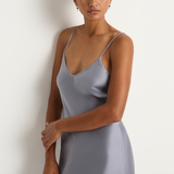 Silk Laundry 90s Slip Dress - Storm