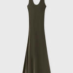 Silk Laundry Scoop Neck Dress - Pine