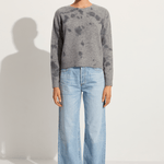 Suzusan Cashmere seamless pullover Short in grey / grey