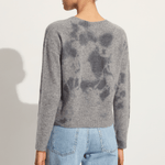 Suzusan Cashmere seamless pullover Short in grey / grey