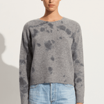 Suzusan Cashmere seamless pullover Short in grey / grey