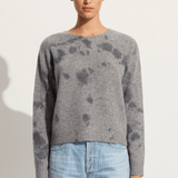 Suzusan Cashmere seamless pullover Short in grey / grey