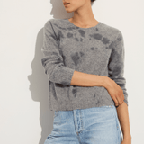 Suzusan Cashmere seamless pullover Short in grey / grey