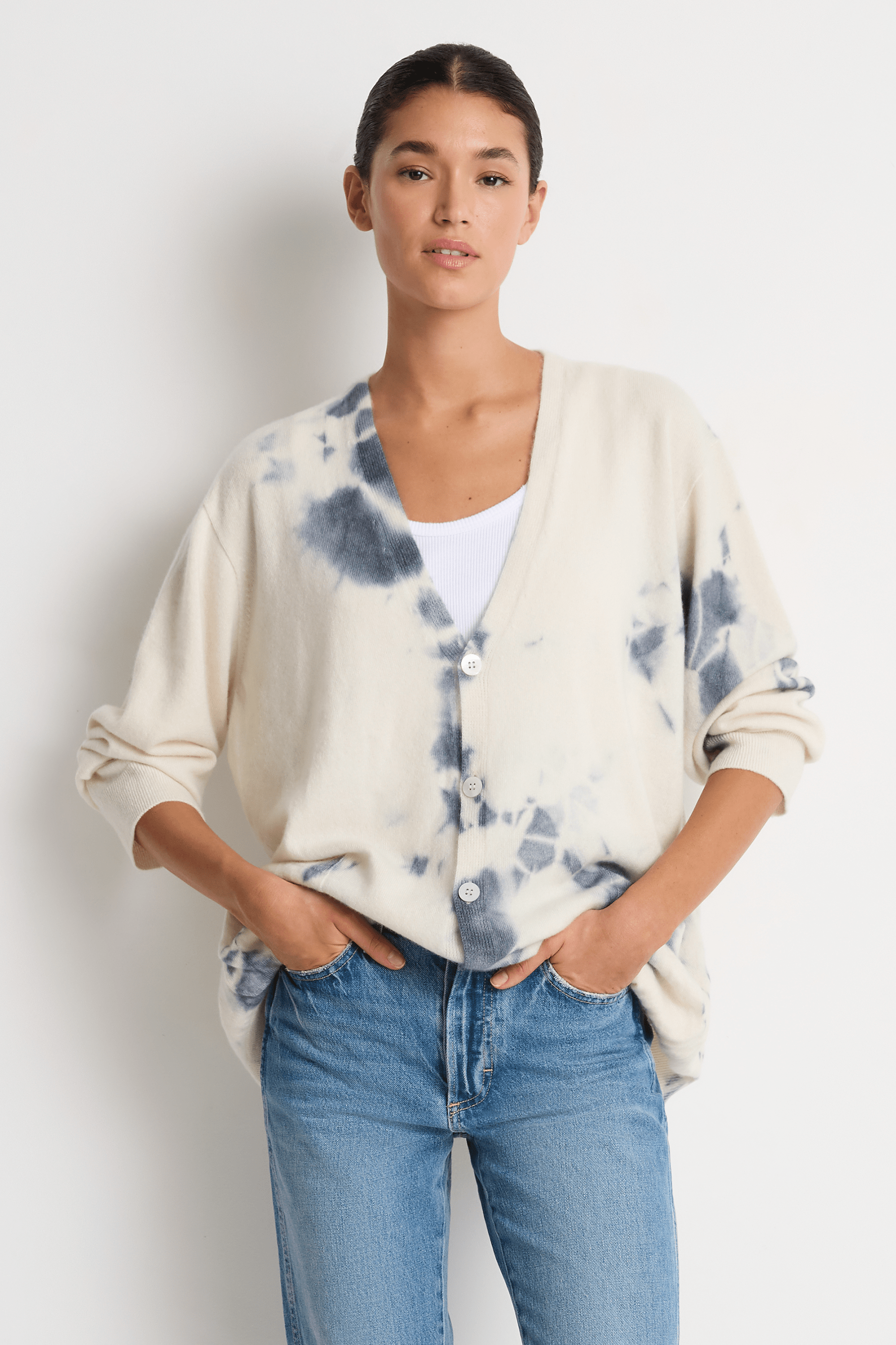 Suzusan Cashmere Seamless Wide Cardigan