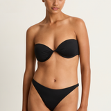 Vitamin A Mabel Underwire Bandeau Top - Samba Bottom - Black