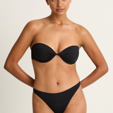 Vitamin A Mabel Underwire Bandeau Top - Samba Bottom - Black