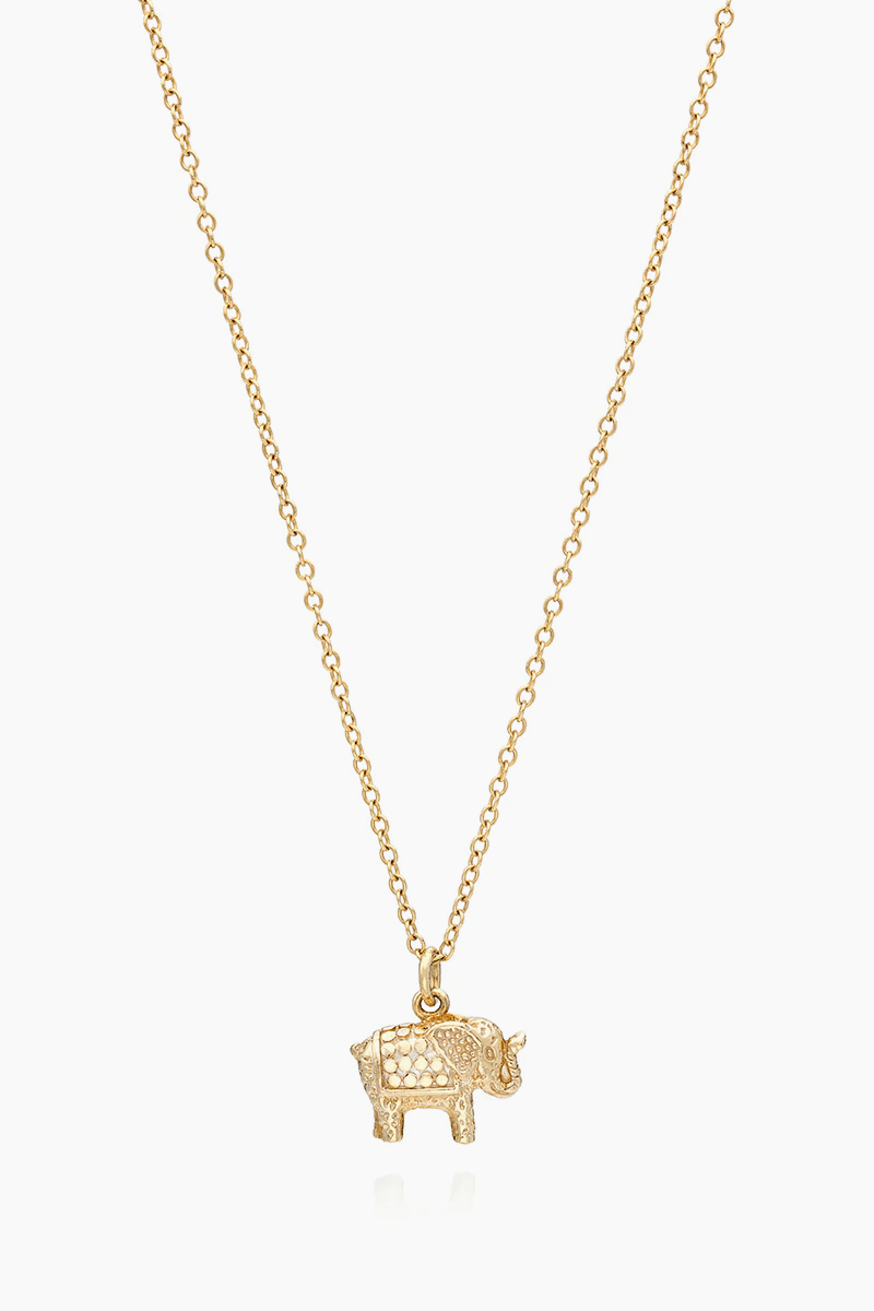 Anna Beck Small elephant charm necklace