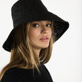 Janessa Leoné Felix bucket hat in black
