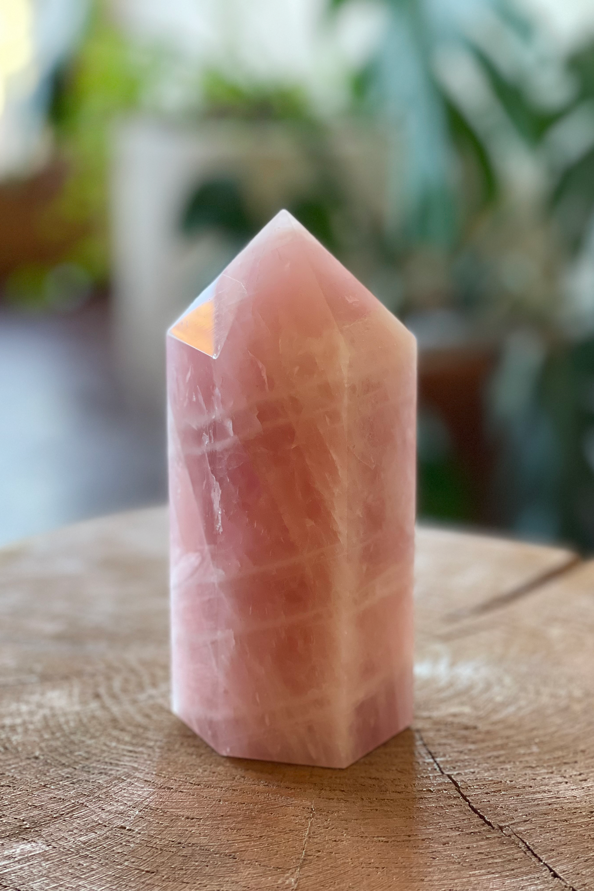 Rose Quartz Crystal Obelisk