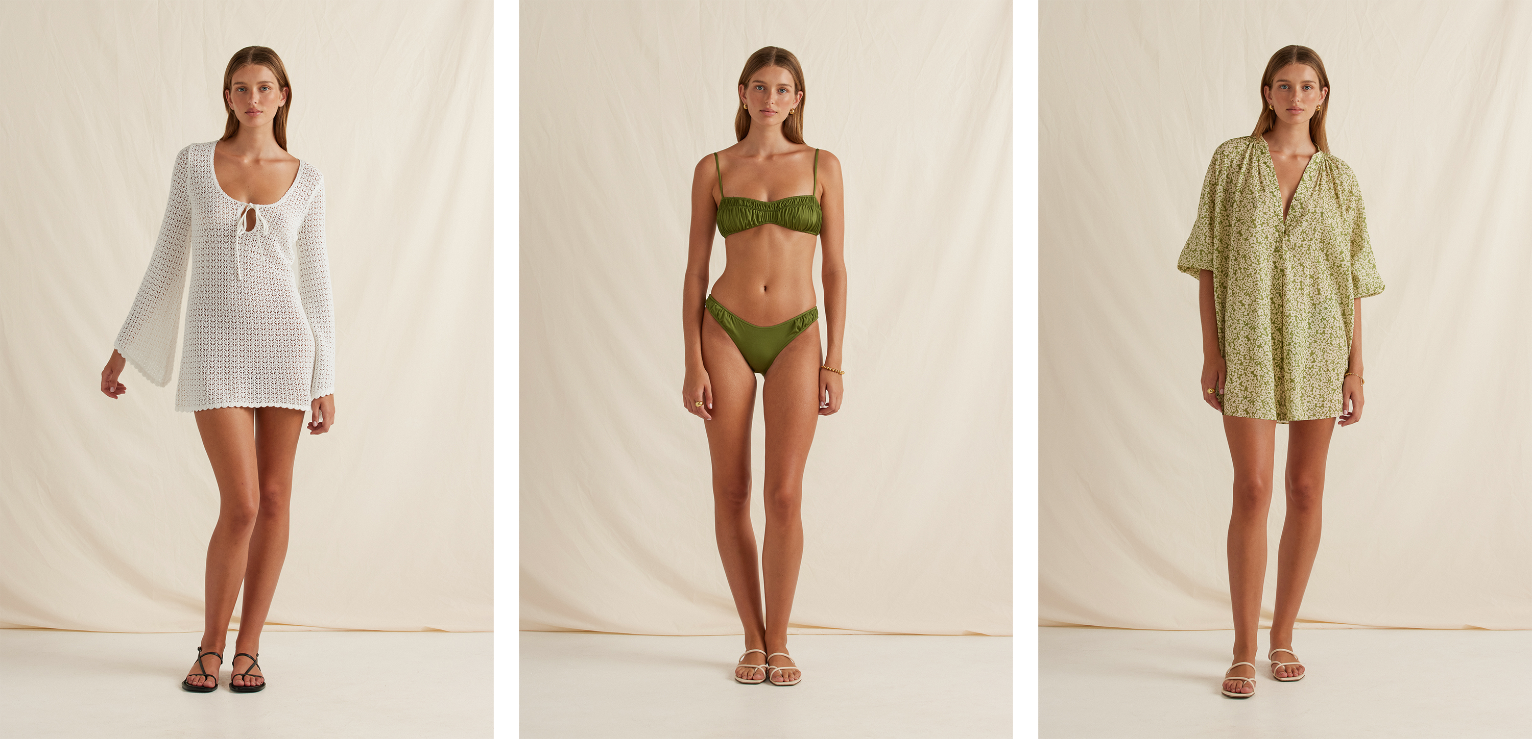 Peony Swimwear pre fall '24 collections of bikinis and cover ups