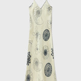 Silk Laundry 90s Slip Dress - Fibonacci Off White