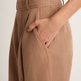 Apiece Apart Bari Crop Trouser - Deep Khaki