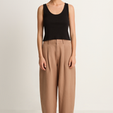 Apiece Apart Bari Crop Trouser - Deep Khaki