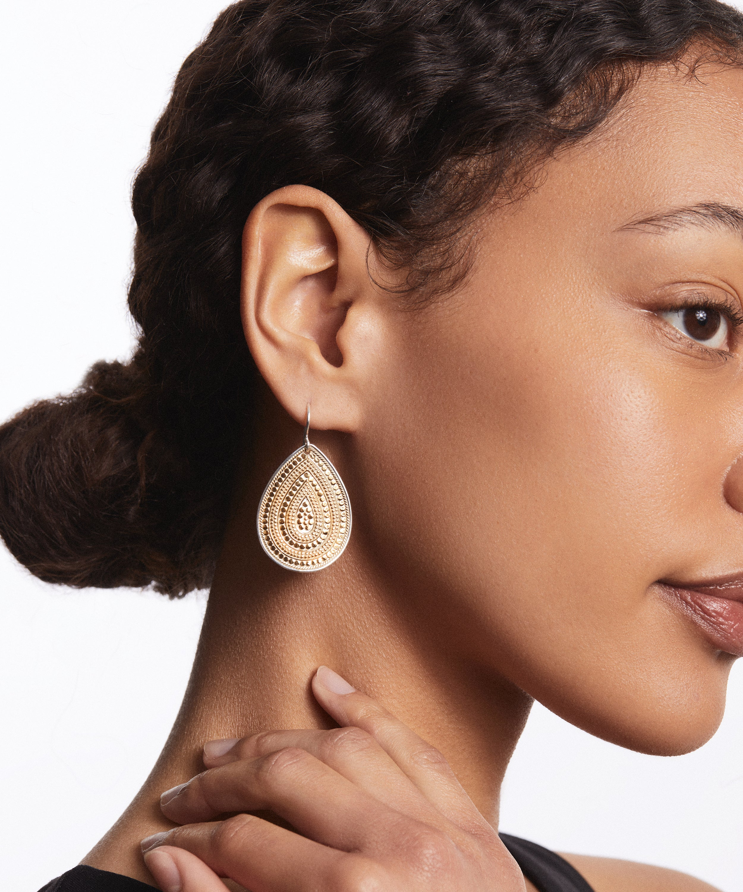 Anna Beck Classic Large Teardrop Earrings - Gold