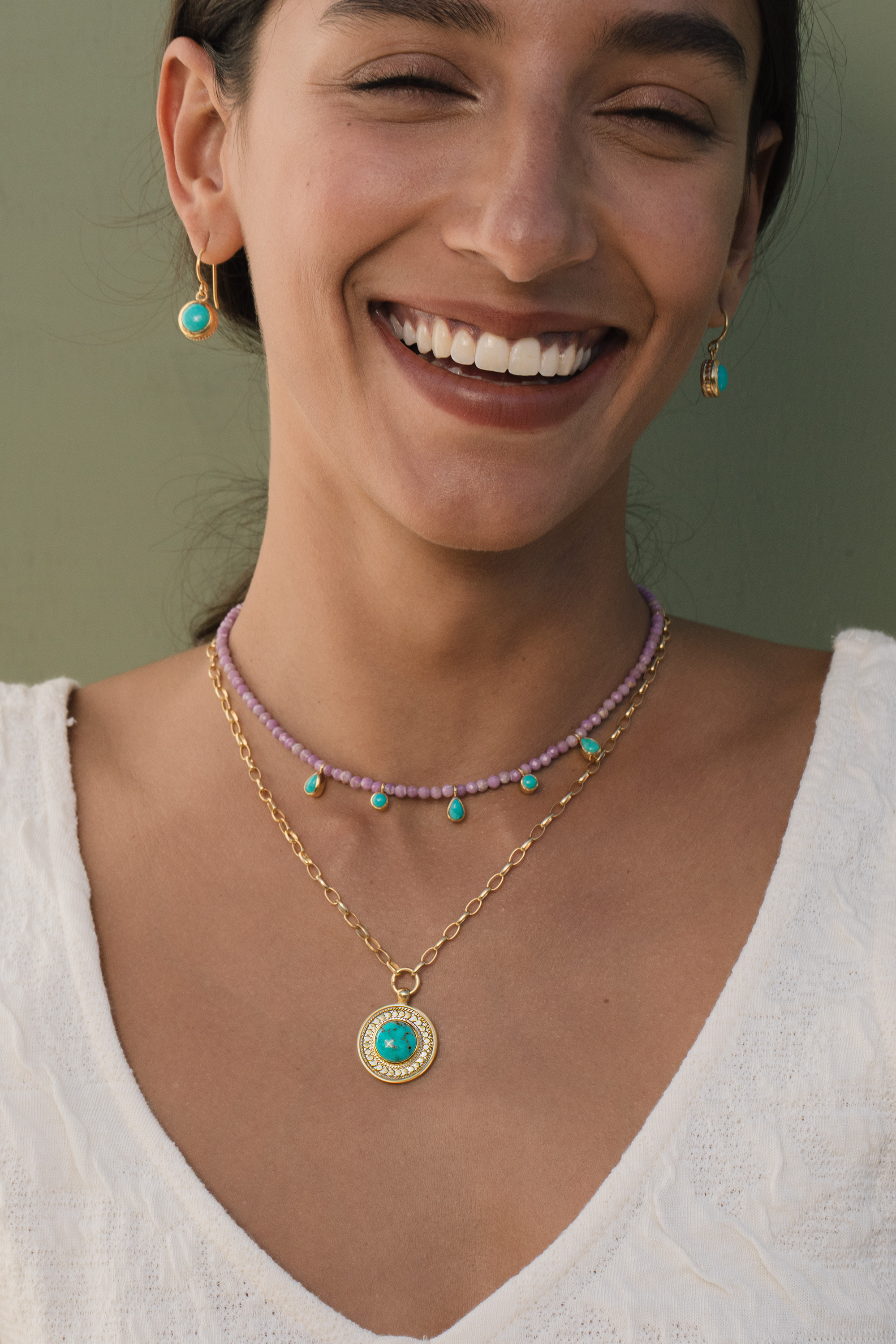 Anna Beck Luna Pendant Necklace - Gold