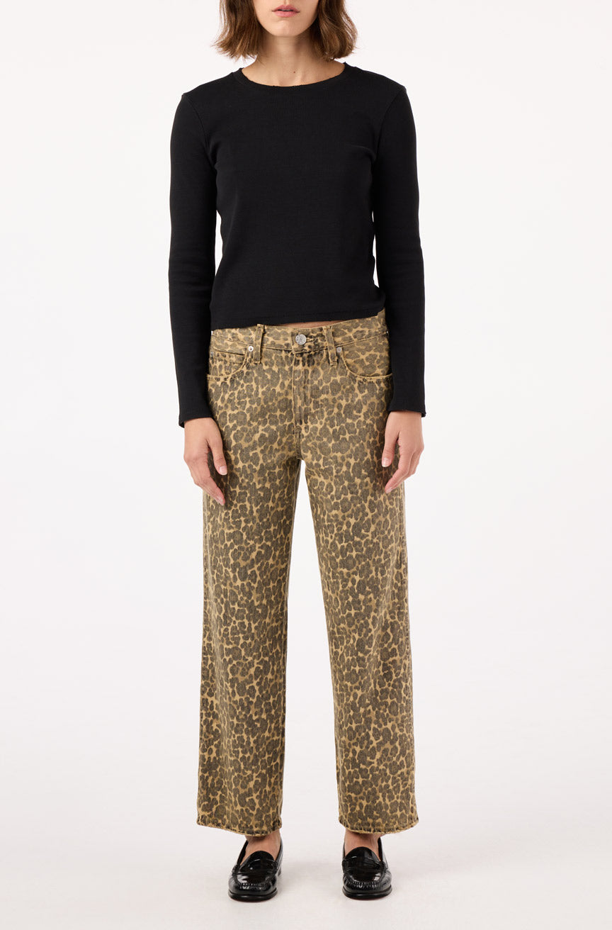 AMO Denim Billie Jeans - Leopard