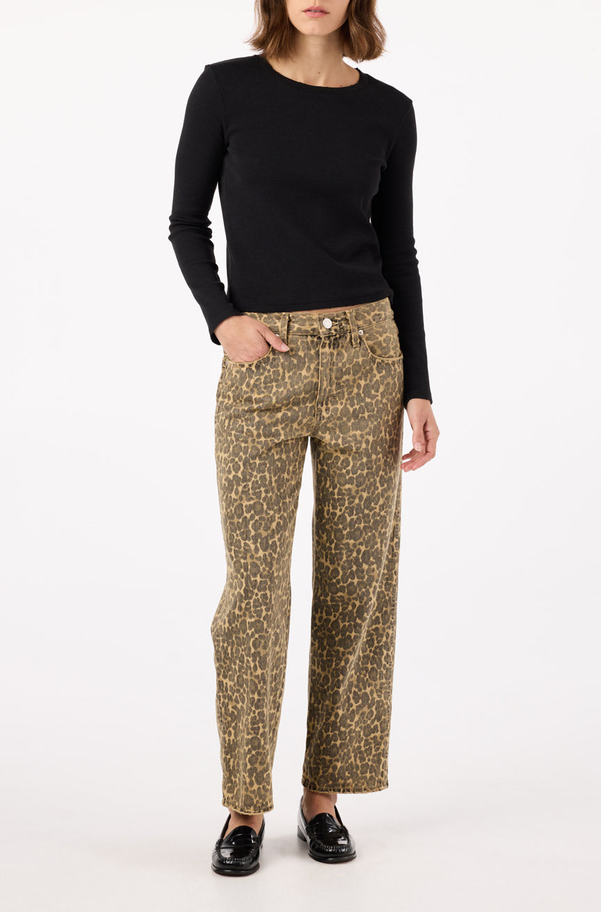 AMO Denim Billie Jeans - Leopard