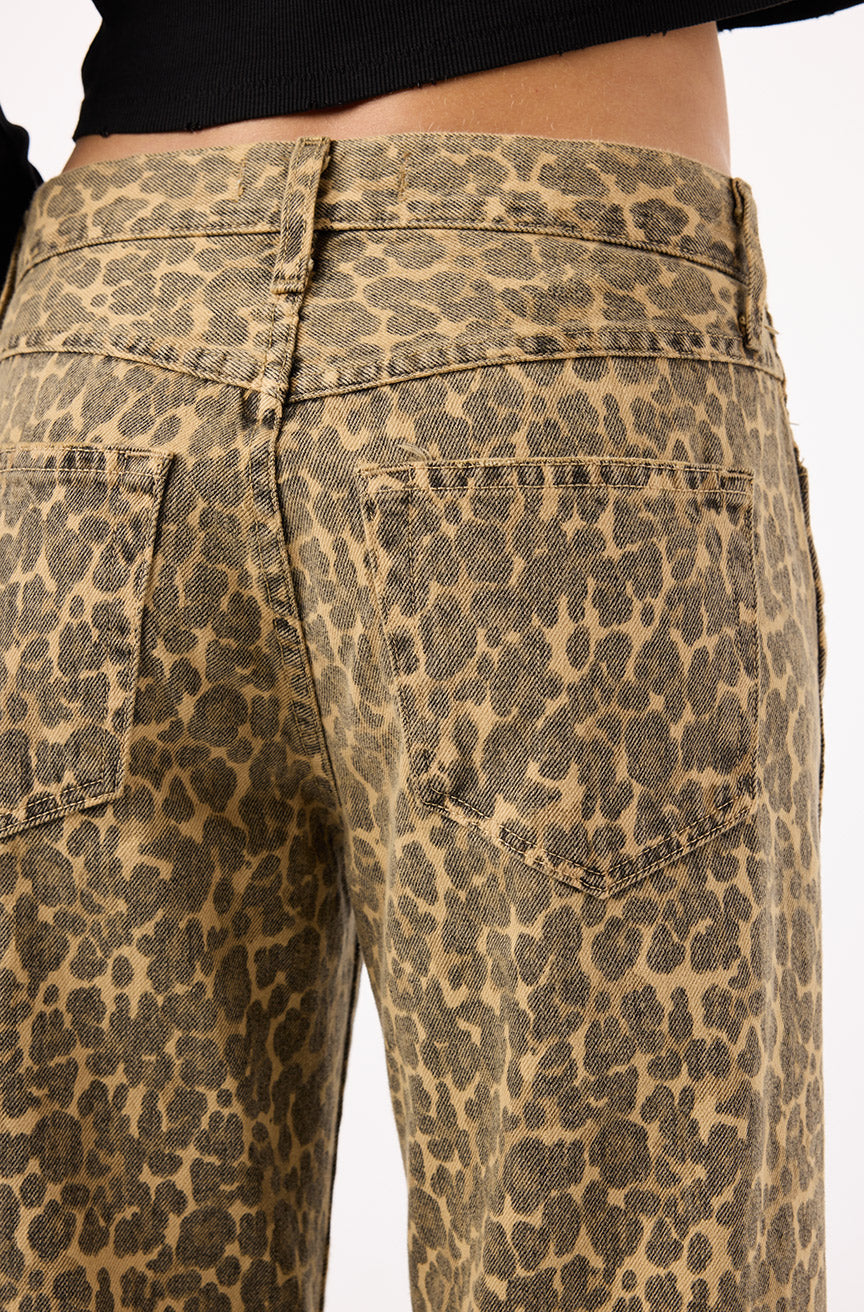AMO Denim Billie Jeans - Leopard