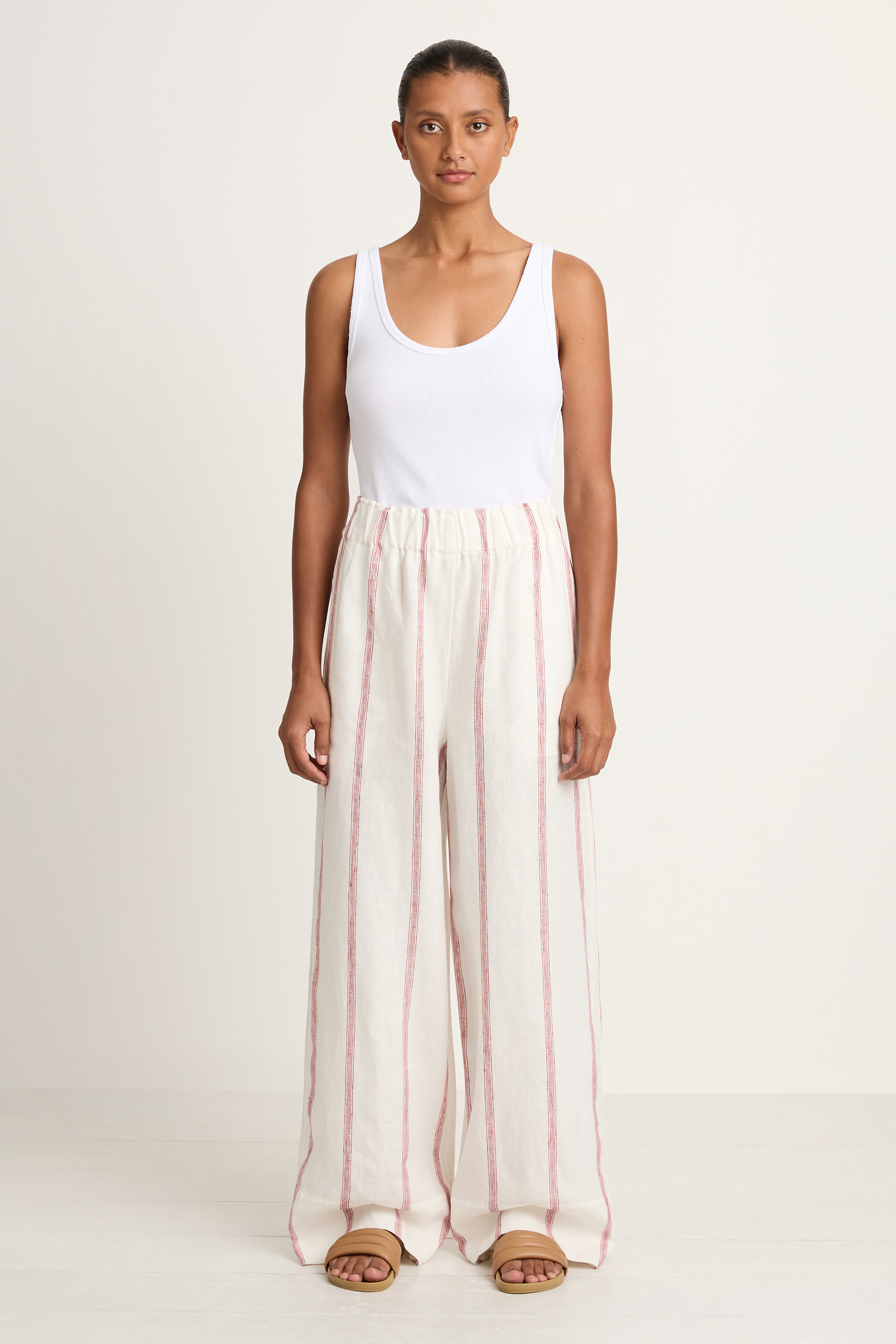BONDI BORN Kiama Universal Pant - Red Stripe