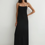 BONDI BORN Ardea Slip Dress - Black