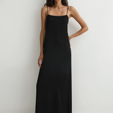 BONDI BORN Ardea Slip Dress - Black