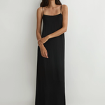 BONDI BORN Ardea Slip Dress - Black
