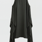 BONDI BORN Como Waterfall Mini Dress - Forest