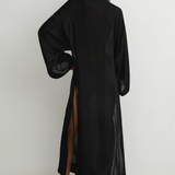 BONDI BORN Cremona Tie-Side Maxi Coverup - Black