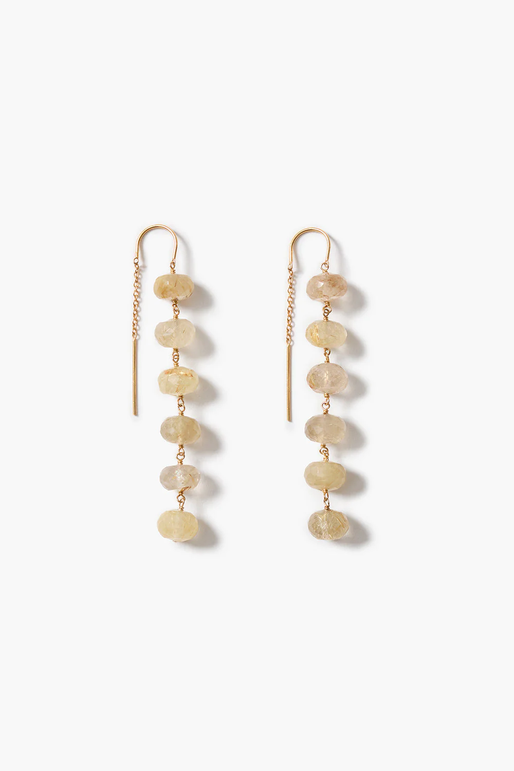 Chan Luu Ladder Earrings Retilated Quartz