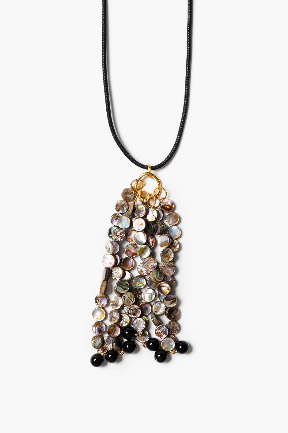 Chan Luu Octo Tassel Necklace - Abalone