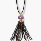 Chan Luu  Tassel Necklace - Amethyst Multi