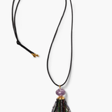 Chan Luu  Tassel Necklace - Amethyst Multi