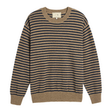 Demylee Neve Cashmere Sweater - Beige / Navy