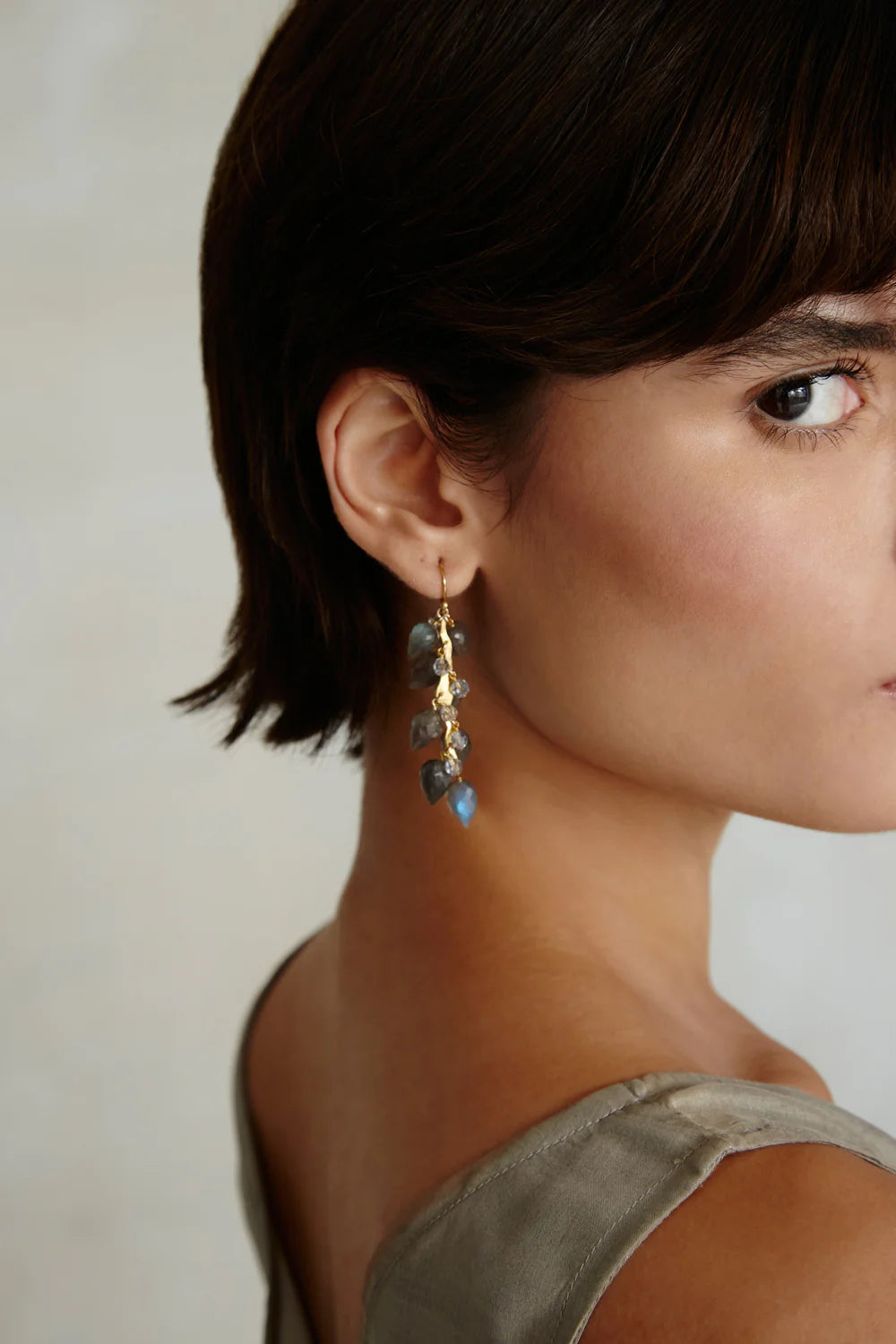 Chan Luu Delphine Drop Earrings - Labradorite