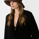 Janessa Leoné Felix Bucket Hat - Dark Earth