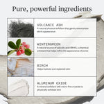 List of skincare ingredients with images and descriptions on a light background