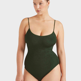 Hunza G Coverage Pamela One Piece - Metallic Khaki