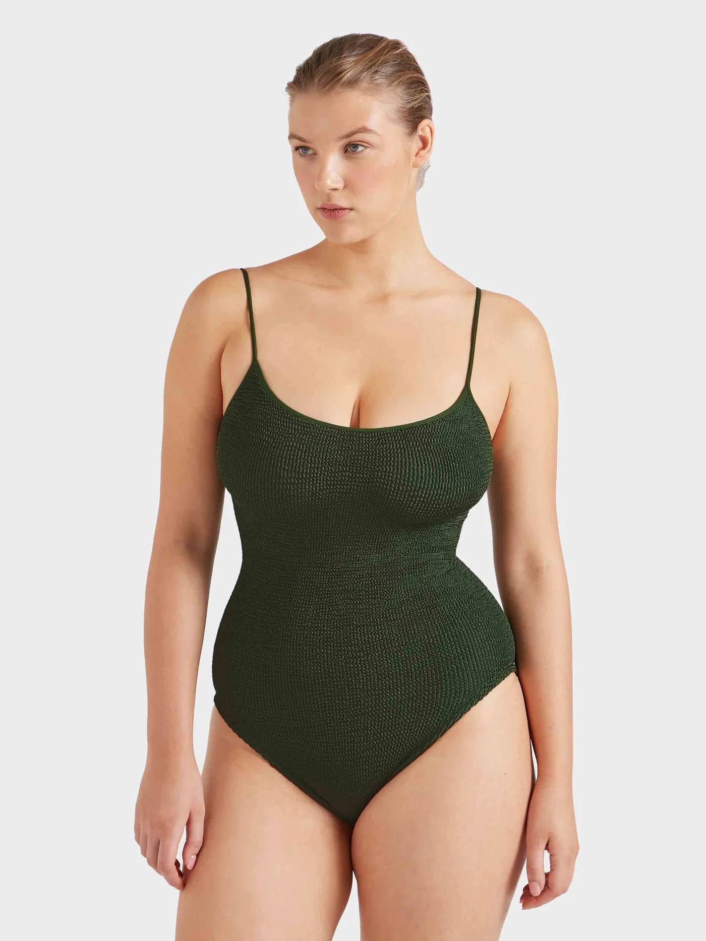 Hunza G Coverage Pamela One Piece - Metallic Khaki