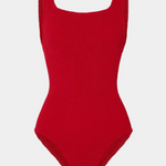 Hunza G Coverage Square Neck One Piece - Red