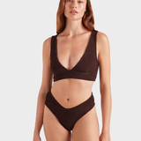 Hunza G Angel Bikini - Metallic Chocolate