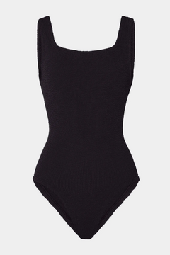 Hunza G Coverage Square Neck One Piece - Black